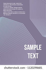 Minimum geometric coverage. Modern abstract cover from vector abstract lines. The future template for decorating the background of albums, business brochures, banner, poster.