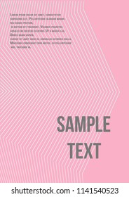 Minimum geometric coverage. Modern abstract cover from vector abstract lines. The future template for decorating the background of albums, business brochures, banner, poster.