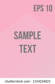 Minimum geometric coverage. Modern abstract cover from vector abstract lines. The future template for decorating the background of albums, business brochures, banner, poster.
