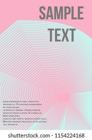 Minimum geometric coverage. Modern abstract cover from vector abstract lines. The future template for decorating the background of albums, business brochures, banner, poster.