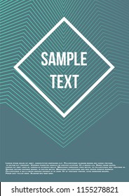 Minimum geometric coverage. Modern abstract cover from vector abstract lines. The future template for decorating the background of albums, business brochures, banner, poster.