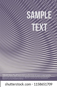 Minimum geometric coverage. Modern abstract cover from vector abstract lines. The future template for decorating the background of albums, business brochures, banner, poster.