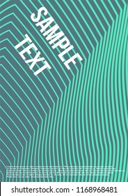 Minimum geometric coverage. Modern abstract cover from vector abstract lines. The future template for decorating the background of albums, business brochures, banner, poster.