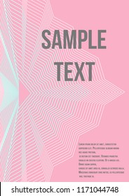 Minimum geometric coverage. Modern abstract cover from vector abstract lines. The future template for decorating the background of albums, business brochures, banner, poster.