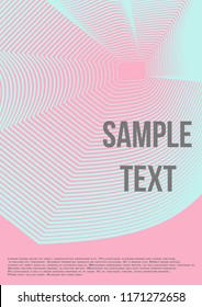 Minimum geometric coverage. Modern abstract cover from vector abstract lines. The future template for decorating the background of albums, business brochures, banner, poster.