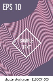 Minimum geometric coverage. Modern abstract cover from vector abstract lines. The future template for decorating the background of albums, business brochures, banner, poster.