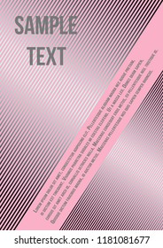 Minimum geometric coverage. Modern abstract cover from vector abstract lines. The future template for decorating the background of albums, business brochures, banner, poster.