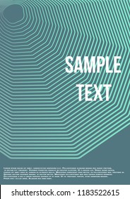 Minimum geometric coverage. Modern abstract cover from vector abstract lines. The future template for decorating the background of albums, business brochures, banner, poster.