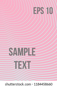 Minimum geometric coverage. Modern abstract cover from vector abstract lines. The future template for decorating the background of albums, business brochures, banner, poster.