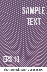 Minimum geometric coverage. Modern abstract cover from vector abstract lines. The future template for decorating the background of albums, business brochures, banner, poster.