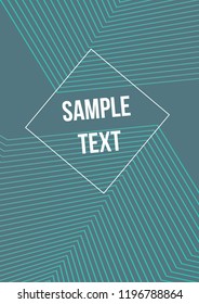 Minimum geometric coverage. Modern abstract cover from vector abstract lines. The future template for decorating the background of albums, business brochures, banner, poster.