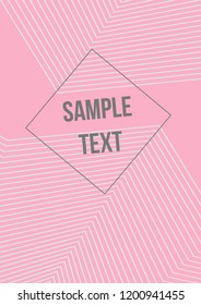 Minimum geometric coverage. Modern abstract cover from vector abstract lines. The future template for decorating the background of albums, business brochures, banner, poster.