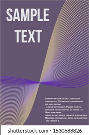 Minimum geometric coverage.  Modern abstract cover from vector abstract lines.  Geometric future template for flyer, poster, brochure and invitation.