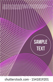 Minimum geometric coverage.  Modern abstract cover from vector abstract lines.  Geometric future template for flyer, poster, brochure and invitation.