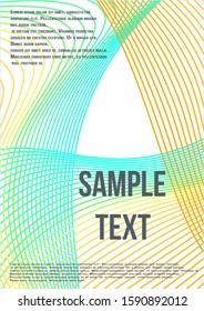 Minimum geometric coverage.  Modern abstract cover from vector abstract lines.  The future template for decorating the background of albums, business brochures, banner, poster.