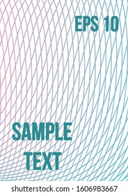 Minimum geometric coverage.  Modern abstract cover from vector abstract lines.  Geometric future template for flyer, poster, brochure and invitation.