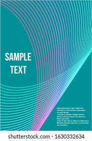 Minimum geometric coverage.  Modern abstract cover from vector abstract lines.  Geometric future template for flyer, poster, brochure and invitation.