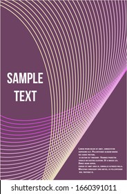 Minimum geometric coverage.  Modern abstract cover from vector abstract lines.  Geometric future template for flyer, poster, brochure and invitation.