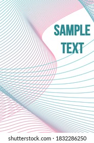 Cobertura geométrica mínima.  Cubierta abstracta moderna de líneas vectoriales abstractas.  Plantilla de futuro geométrico para volante, afiche, folleto e invitación.