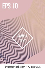 Minimum geometric coverage. Modern abstract cover from vector abstract lines. The future template for decorating the background of albums, business brochures, banner, poster.