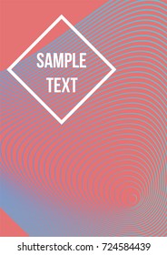 Minimum geometric coverage. Modern abstract cover from vector abstract lines. The future template for decorating the background of albums, business brochures, banner, poster.