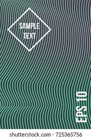 Minimum geometric coverage. Modern abstract cover from vector abstract lines. The future template for decorating the background of albums, business brochures, banner, poster.