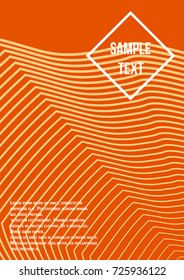 Minimum geometric coverage. Modern abstract cover from vector abstract lines. The future template for decorating the background of albums, business brochures, banner, poster.