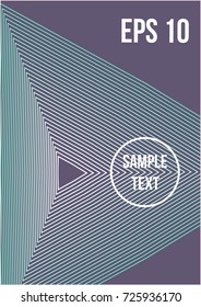 Minimum geometric coverage. Modern abstract cover from vector abstract lines. The future template for decorating the background of albums, business brochures, banner, poster.