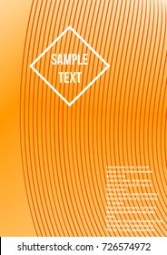 Minimum geometric coverage. Modern abstract cover from vector abstract lines. The future template for decorating the background of albums, business brochures, banner, poster.