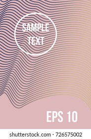 Minimum geometric coverage. Modern abstract cover from vector abstract lines. The future template for decorating the background of albums, business brochures, banner, poster.