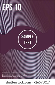 Minimum geometric coverage. Modern abstract cover from vector abstract lines. The future template for decorating the background of albums, business brochures, banner, poster.