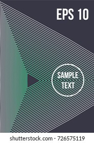 Minimum geometric coverage. Modern abstract cover from vector abstract lines. The future template for decorating the background of albums, business brochures, banner, poster.