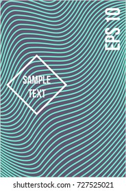 Minimum geometric coverage. Modern abstract cover from vector abstract lines. The future template for decorating the background of albums, business brochures, banner, poster.
