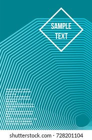 Minimum geometric coverage. Modern abstract cover from vector abstract lines. The future template for decorating the background of albums, business brochures, banner, poster.
