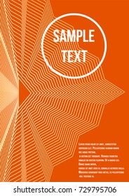 Minimum geometric coverage. Modern abstract cover from vector abstract lines. The future template for decorating the background of albums, business brochures, banner, poster.