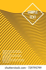 Minimum geometric coverage. Modern abstract cover from vector abstract lines. The future template for decorating the background of albums, business brochures, banner, poster.