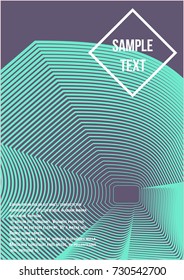 Minimum geometric coverage. Modern abstract cover from vector abstract lines. The future template for decorating the background of albums, business brochures, banner, poster.