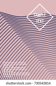 Minimum geometric coverage. Modern abstract cover from vector abstract lines. The future template for decorating the background of albums, business brochures, banner, poster.