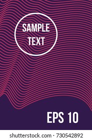 Minimum geometric coverage. Modern abstract cover from vector abstract lines. The future template for decorating the background of albums, business brochures, banner, poster.