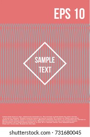 Minimum geometric coverage. Modern abstract cover from vector abstract lines. The future template for decorating the background of albums, business brochures, banner, poster.