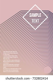 Minimum geometric coverage. Modern abstract cover from vector abstract lines. The future template for decorating the background of albums, business brochures, banner, poster.