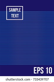 Minimum geometric coverage. Modern abstract cover from vector abstract lines. The future template for decorating the background of albums, business brochures, banner, poster.