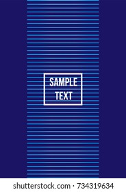 Minimum geometric coverage. Modern abstract cover from vector abstract lines. The future template for decorating the background of albums, business brochures, banner, poster.