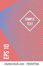 Minimum geometric coverage. Modern abstract cover from vector abstract lines. The future template for decorating the background of albums, business brochures, banner, poster.