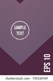 Minimum geometric coverage. Modern abstract cover from vector abstract lines. The future template for decorating the background of albums, business brochures, banner, poster.