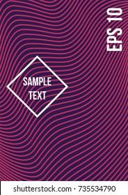 Minimum geometric coverage. Modern abstract cover from vector abstract lines. The future template for decorating the background of albums, business brochures, banner, poster.