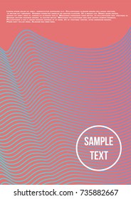 Minimum geometric coverage. Modern abstract cover from vector abstract lines. The future template for decorating the background of albums, business brochures, banner, poster.