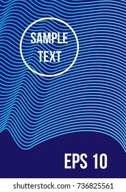 Minimum geometric coverage. Modern abstract cover from vector abstract lines. The future template for decorating the background of albums, business brochures, banner, poster.