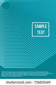 Minimum geometric coverage. Modern abstract cover from vector abstract lines. The future template for decorating the background of albums, business brochures, banner, poster.