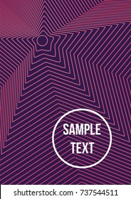 Minimum geometric coverage. Modern abstract cover from vector abstract lines. The future template for decorating the background of albums, business brochures, banner, poster.